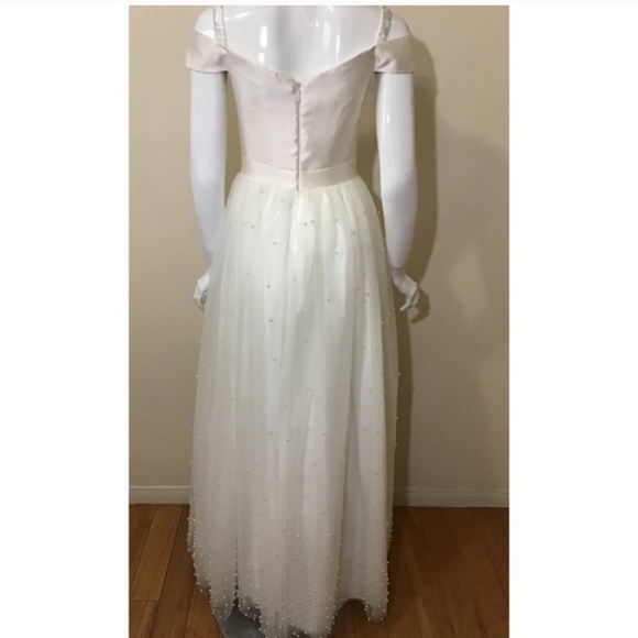 Juniors' Imitation-Pearl-Embellished Gown size 5/6 - Picture 5 of 7